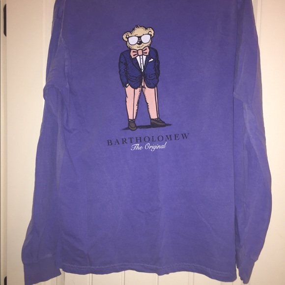 Periwinkle Bartholomew Long Tee - Picture 2 of 2